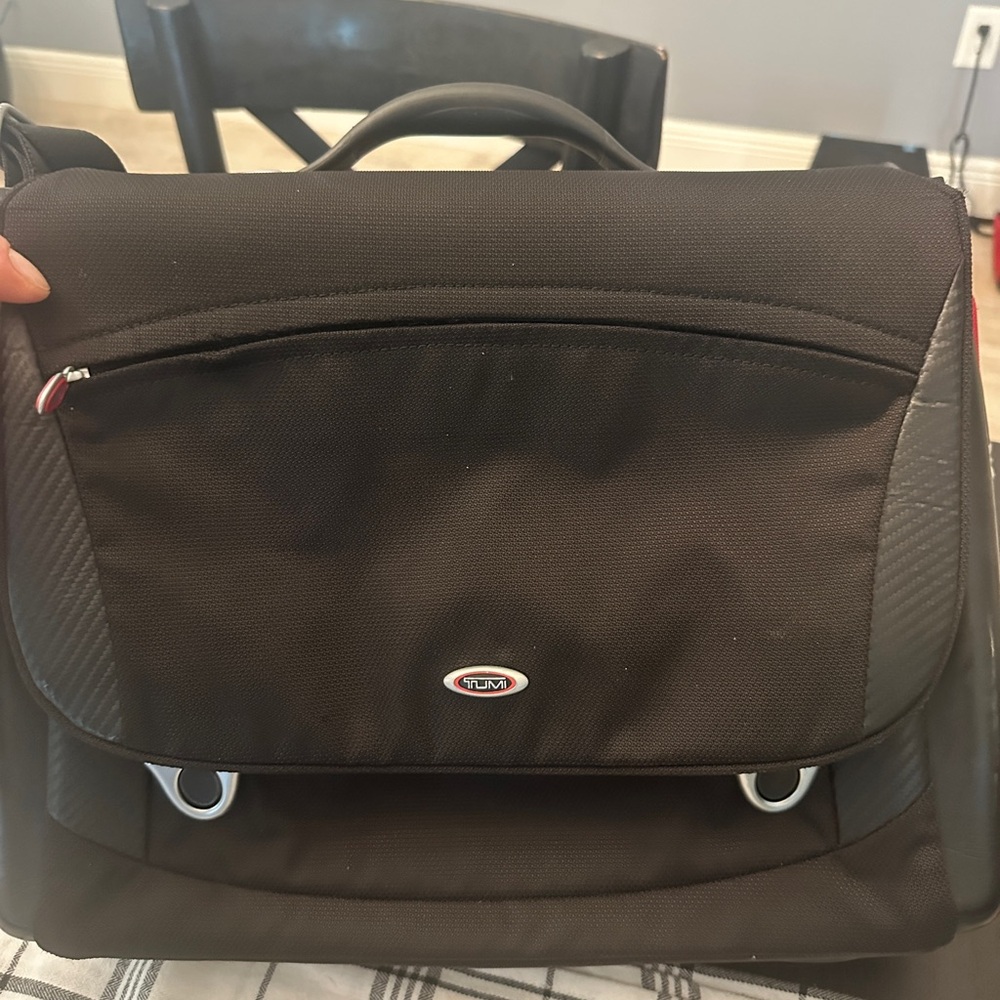Tumi T3 Red Carbon fiber limited edition black  Messenger Bag